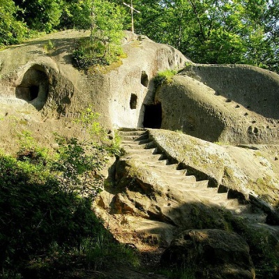 'Rock and Cave Monastery in Rozgirche