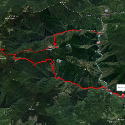 с. Ділове, через г. Піп Іван Мармароський до с. Костилівка
