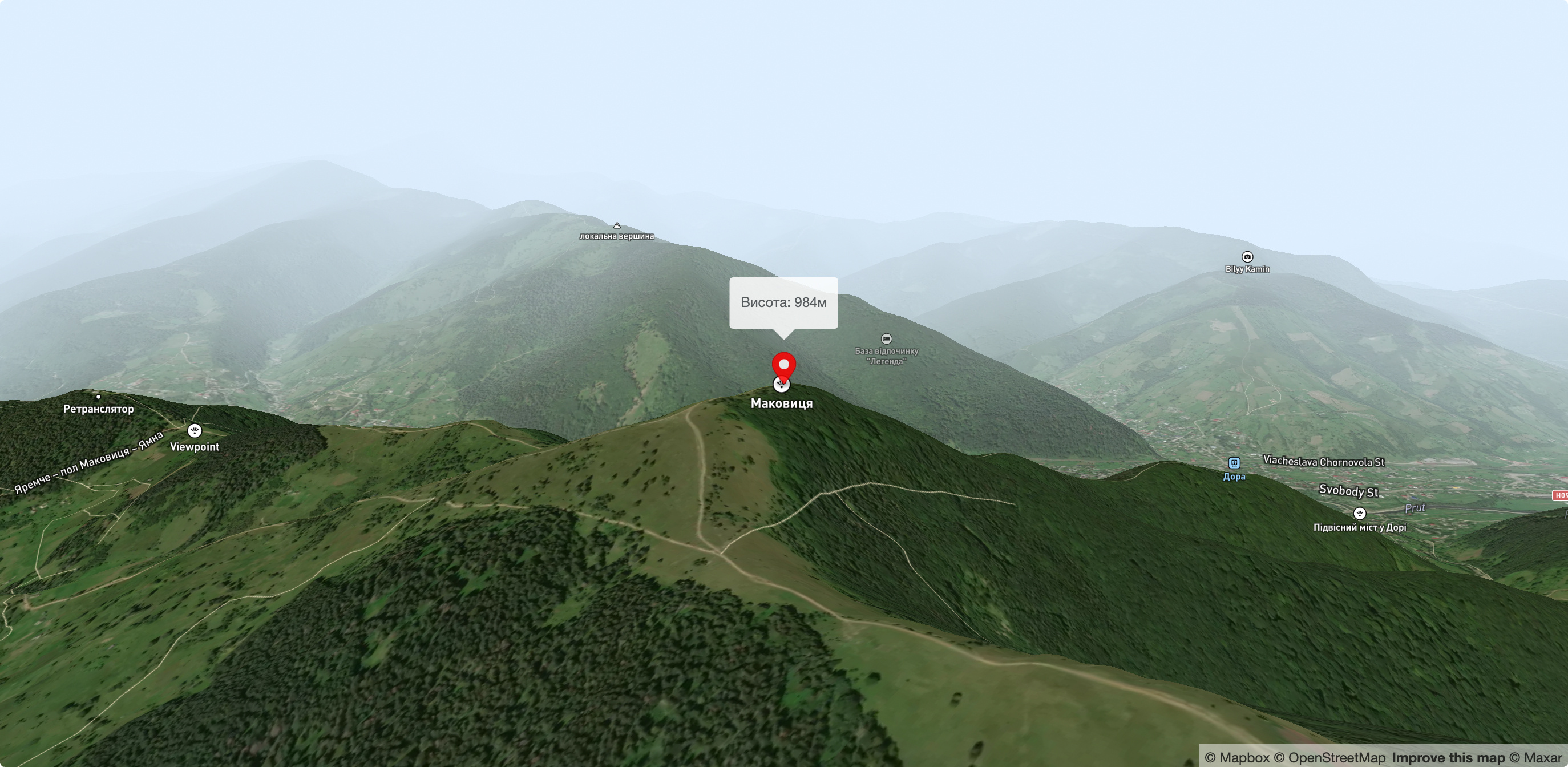 Гора Маковиця, Яремче