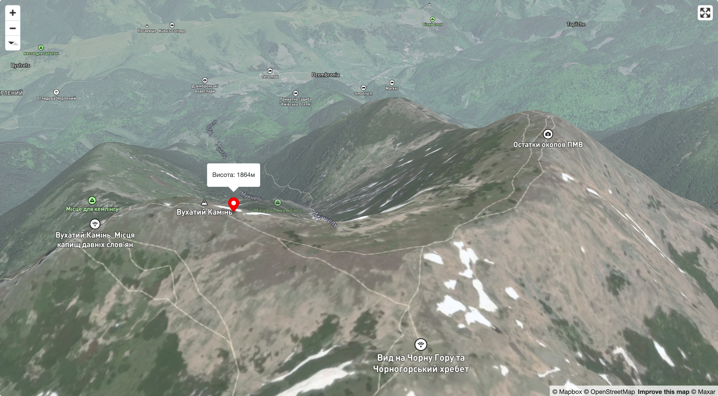 Гора Вухатий Камінь