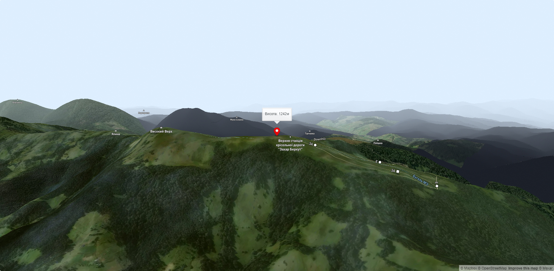 Mount Vysokyi Verkh, Volosyanka