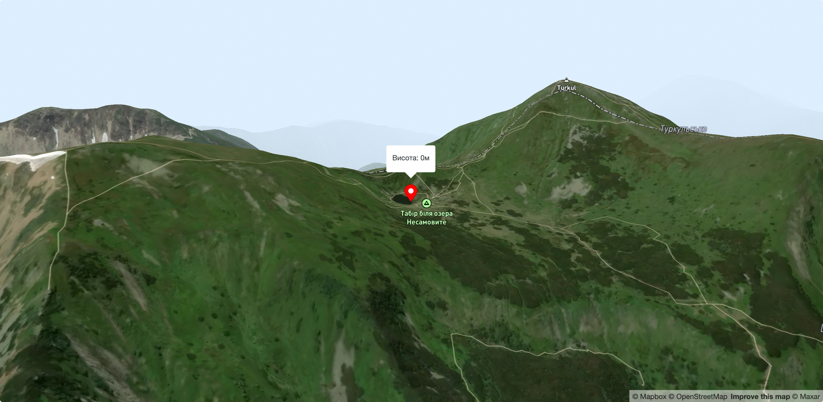 Високогірне озеро Несамовите (1750 м.н.м., Чорногірський хребет)