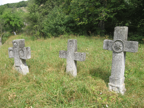 Містична восьмикутна троянда (розетка, зірка) у центрі хреста
