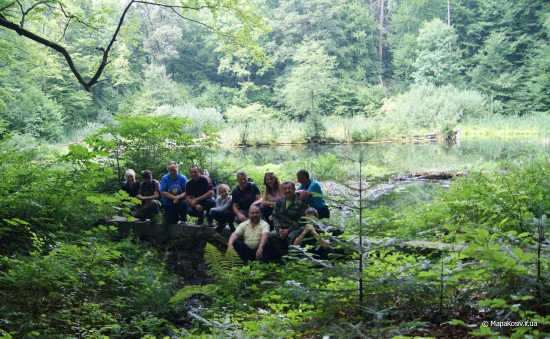 Озеро Лебедин між селами Шешои і Яблунів