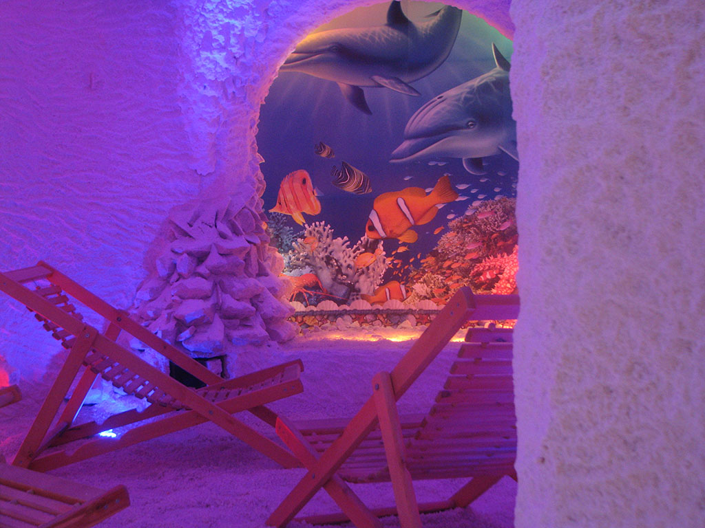 Соляна кімната в готелі Ялинка Вишків