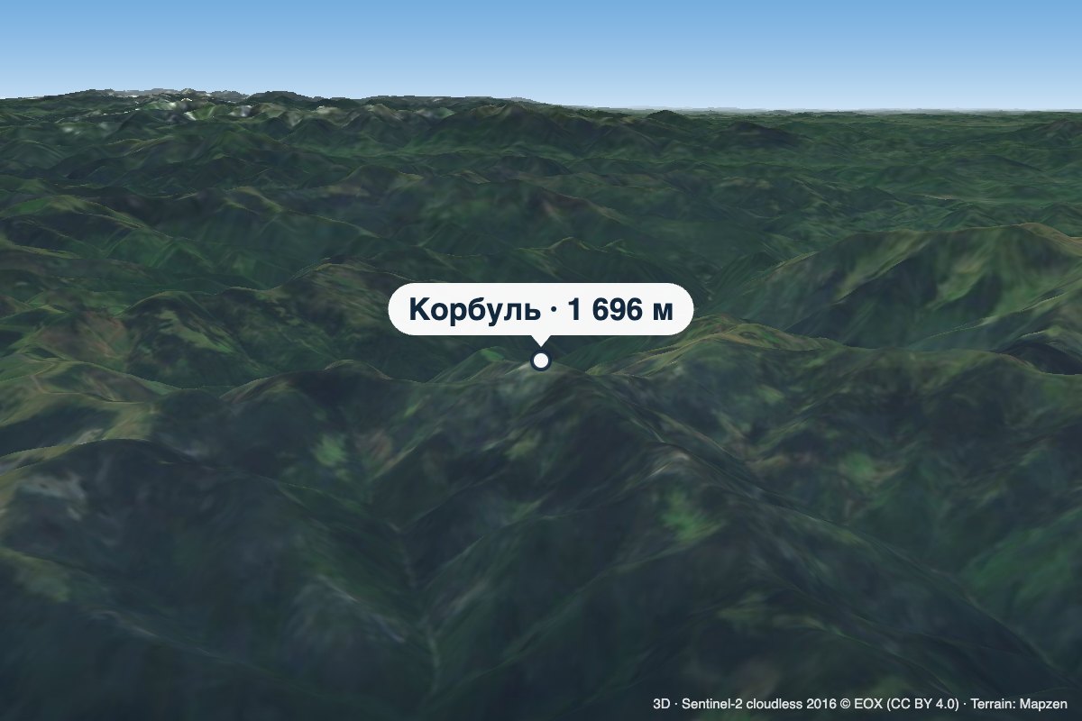 Гора Корбуль
