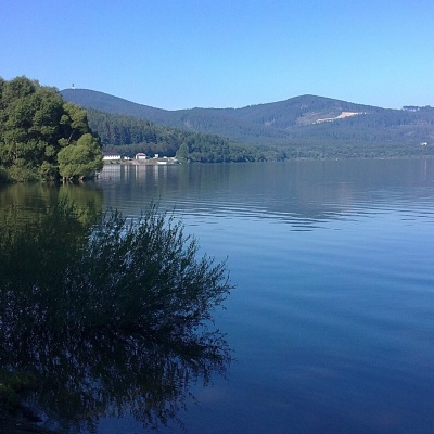 Orava Reservoir and Slanica Island