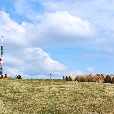 The meadows of Veľká Javorina, the highest peak of the White Carpathians