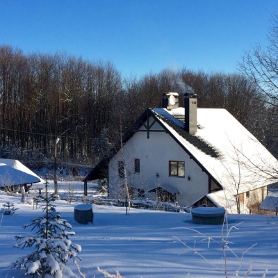 Cottages 'Dolina Mykolaya' Myhove (pool, sauna, fishing)