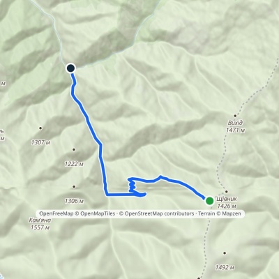 Mount Shchivnyk – Lemskyi Lis tract