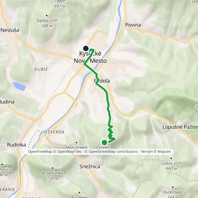 Kysucké Nové Mesto, stacja – Veľký Vreteň