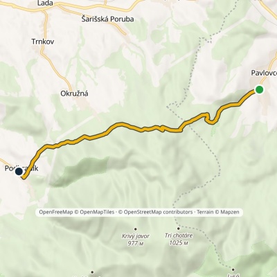 Pavlovce, rozdroże – Podhradík