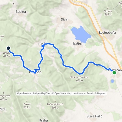 Podrečany – Tuhár – Políchno – Bralce