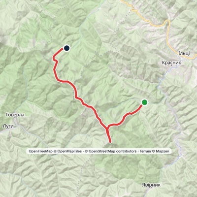 Dzembronia village, via Mount Pip Ivan Chornohirskyi and Mount Pozhyzhevska to Zaroslyak base