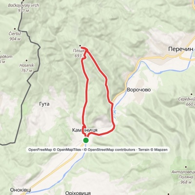 Kamianytsia village – Mount Plishka – Kamianytsia village