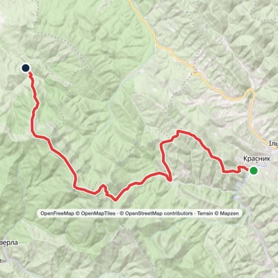 Krasnyk village, via Mount Shpytsi and Mount Hoverla to Kozmeshchyk