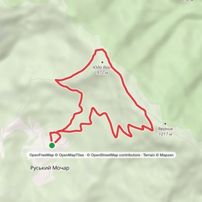 Ruskyi Mochar village – Mount Yavirnyk – Ruskyi Mochar village
