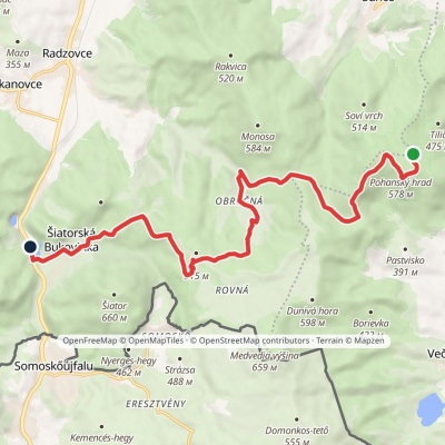 Šiatorská Bukovinka – Mačacia – Obručná – Pohanský hrad