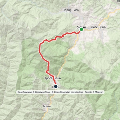 Yasinia, via Dragobrat and Mount Blyznytsia to Kvasy village