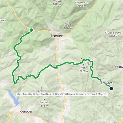 Teplica – Tisovská Poľana – Rimavská Píla – Krokava, ośrodek rekreacyjny