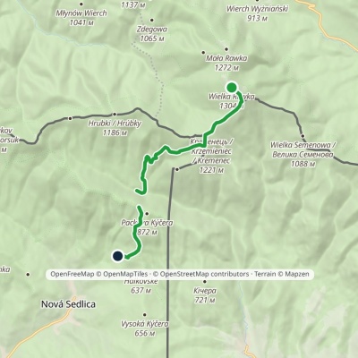 Cross-border trail «Brown Bear»: Mount Velyka Ravka – Nova Sedlytsia