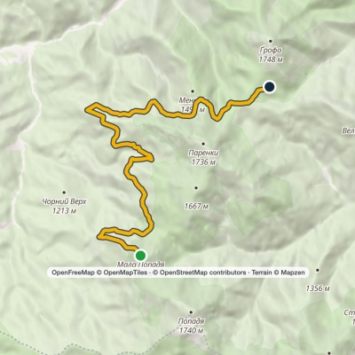 Parenky traverse (yellow route)