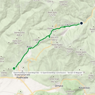 Junction to Pača – Úhorná Reservoir