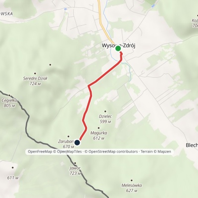 Wysowa-Zdrój – Święta Góra Jawor
