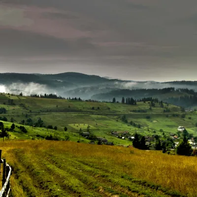 The Carpathian Mountains are a large mountain system in Central and Eastern Europe