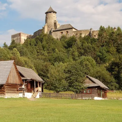 Ľubovňa Open-Air Museum below the castle