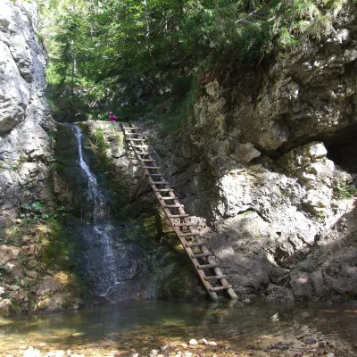 Ráztocký waterfall and the Oblazy mills (Kvačianska valley)