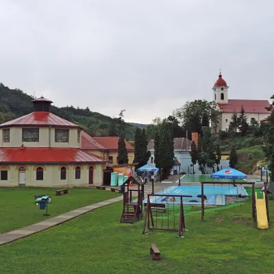 Sklené Teplice: Parenica cave steam bath and thermal baths — 4