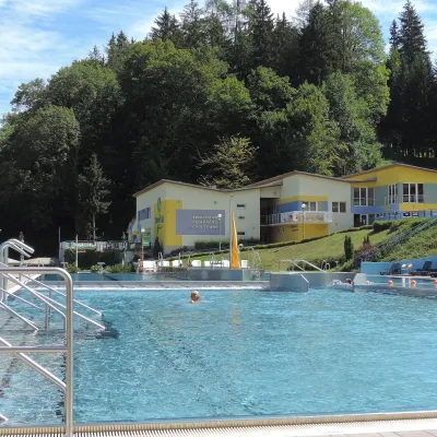 Vodný raj thermal pools in Vyhne
