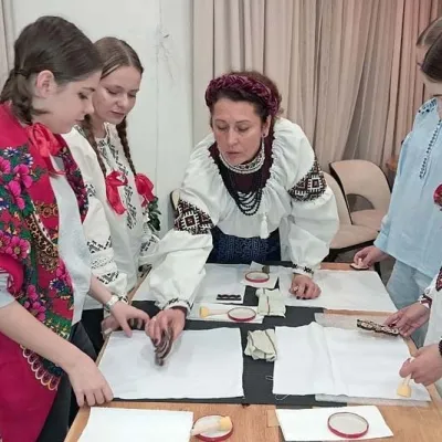 Майстер-клас «Бойківська вибійка на тканині», Славське — 4