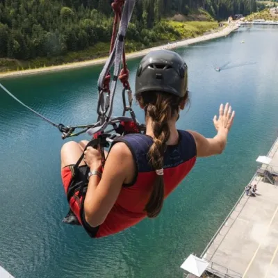 Adrenaline Tower (rope jump), Bukovel — 3