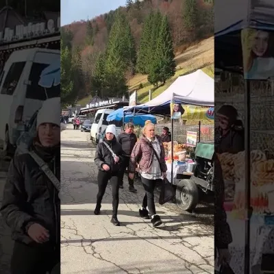 Souvenir Market at Lake Synevyr, Synevyrska Poliana — 2