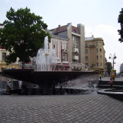 Fontanna na placu Wiczewskim, Iwano-Frankowsk