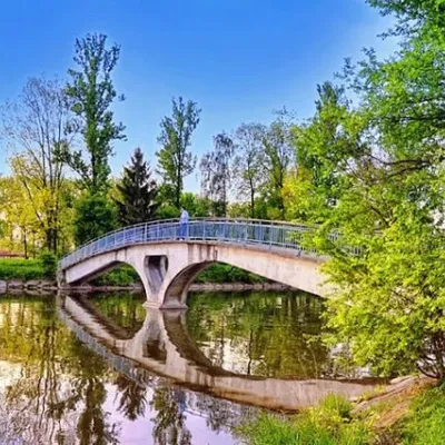 Міст на острів Кохання, Івано-Франківськ
