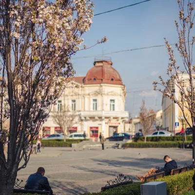 Philharmonic Square in Chernivtsi — 4