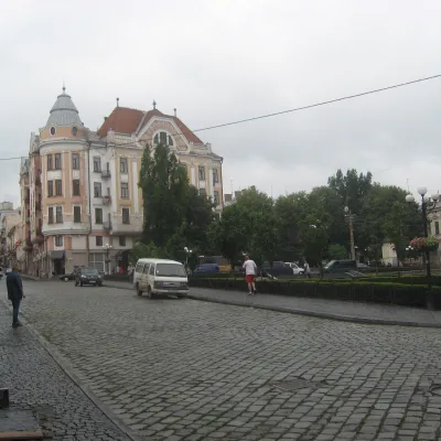 Philharmonic Square in Chernivtsi — 2