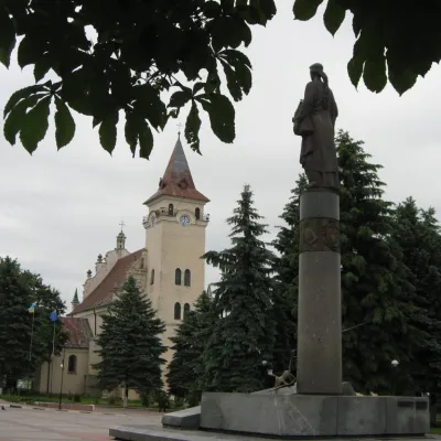 Roksolana Square and monument, Rohatyn — 2