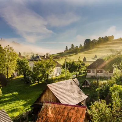 Pensjonat "Beskid" w wiosce Nyżni Studenyi — 3