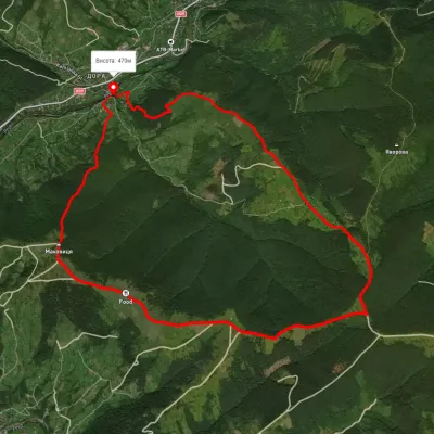 Dora – góra Makowica – góra Stajky – góra Smericzok – Dora