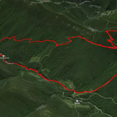 Zhenets tract – Mount Khomiak – Zhenets tract (Mykulychyn village)