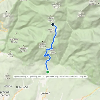 Bobrovecká Vápenica – Predúvratie Saddle