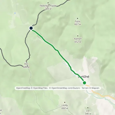 Čertižné – Przełęcz Beskid nad Czeremchą