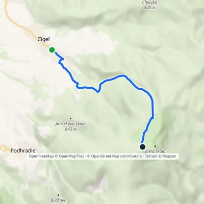Cigeľ – Pod Bielym kameňom