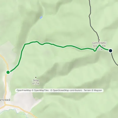 Daňová, rozdroże – Komańcza