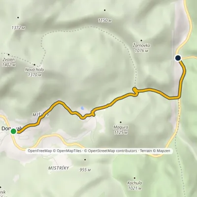 Donovaly, Recreation Center – Turnoff to Korytnica