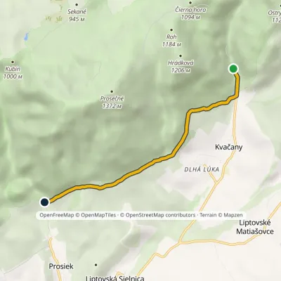 Ústie Prosieckej Valley – Kvačany